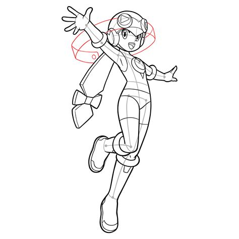 How to Draw Roll.EXE from Mega Man X DiVE .